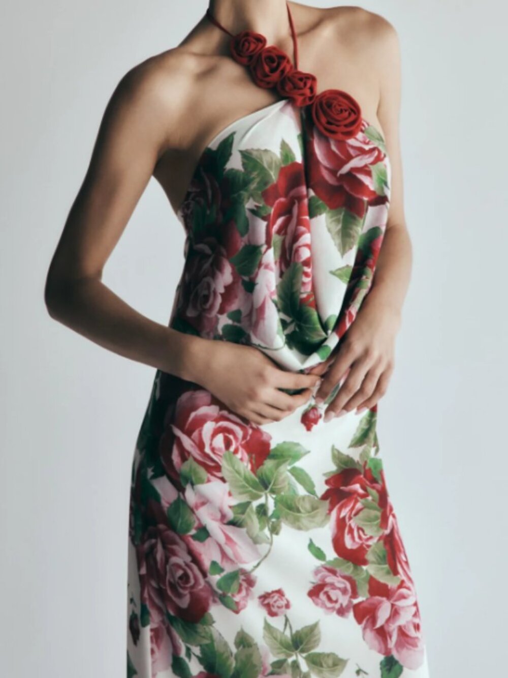 MESHKI Rosalia Cowl Neck Maxi Dress - Sonia Rose Print